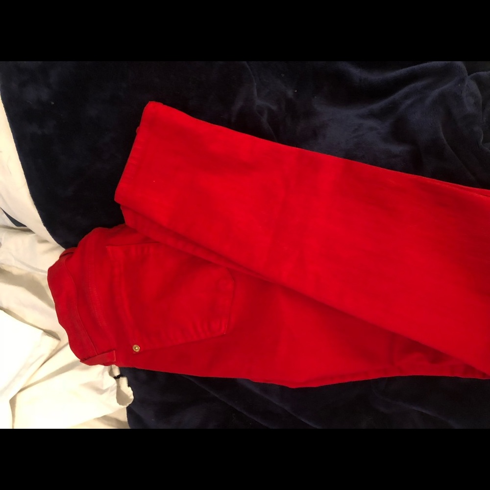 7 for all Mankind Red Jeans